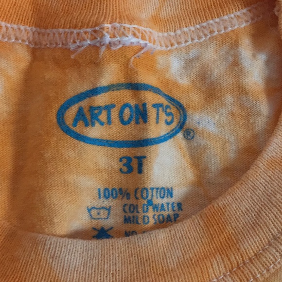 Ocean city nj orange tie dye crabby tee size 3T - Picture 6 of 10